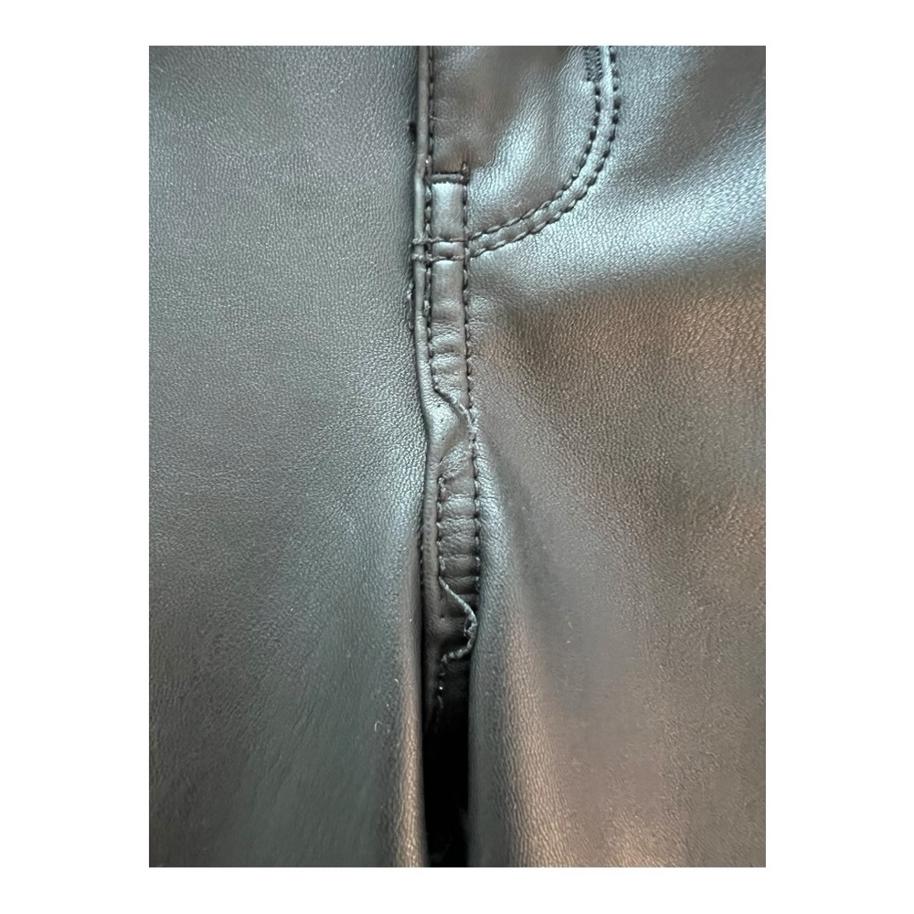 American Eagle Vegan Leather Stretch Boot Cut Jeans Size‎ 16 - Picture 4 of 10